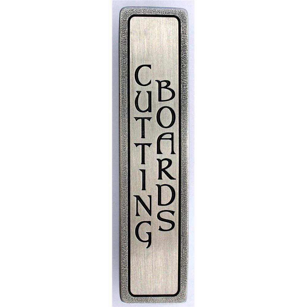 Notting Hill NHP-352-AP "CUTTING BOARDS" Pull Antique Pewter (Vertical - 2 lines)